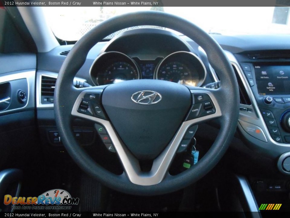 2012 Hyundai Veloster Boston Red / Gray Photo #16