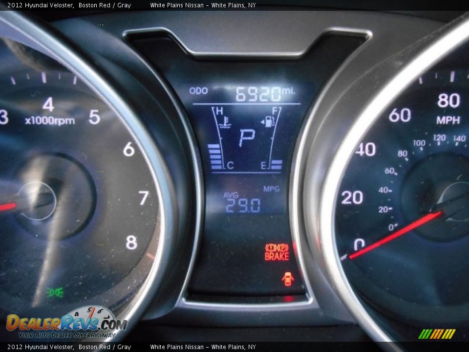 2012 Hyundai Veloster Boston Red / Gray Photo #19