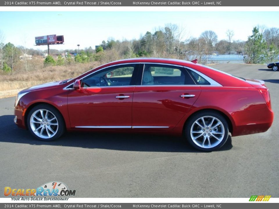 2014 Cadillac XTS Premium AWD Crystal Red Tincoat / Shale/Cocoa Photo #3
