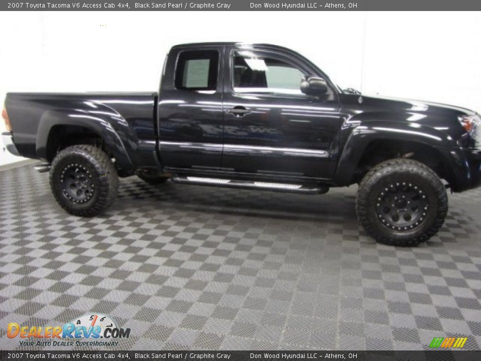 2007 Toyota Tacoma V6 Access Cab 4x4 Black Sand Pearl / Graphite Gray Photo #3
