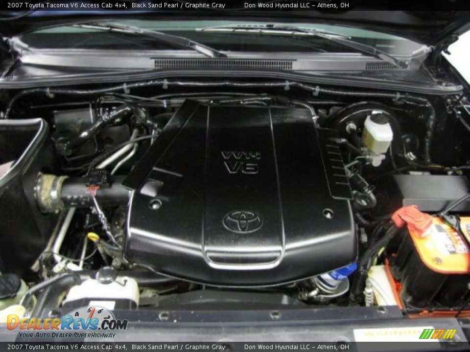 2007 Toyota Tacoma V6 Access Cab 4x4 Black Sand Pearl / Graphite Gray Photo #6