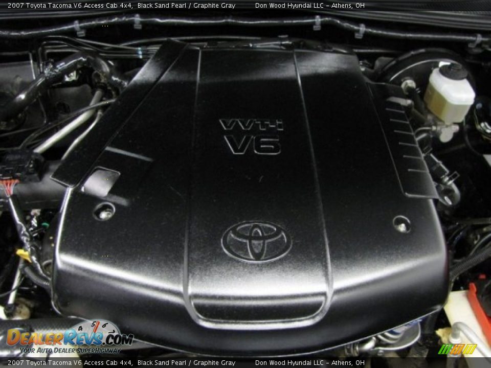 2007 Toyota Tacoma V6 Access Cab 4x4 Black Sand Pearl / Graphite Gray Photo #7