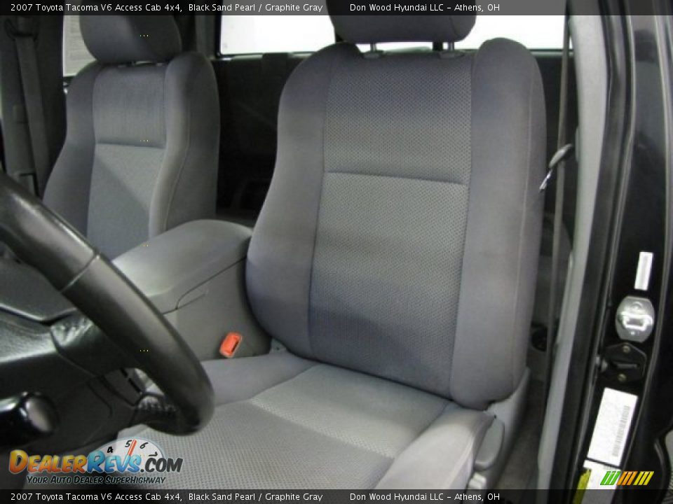 2007 Toyota Tacoma V6 Access Cab 4x4 Black Sand Pearl / Graphite Gray Photo #8