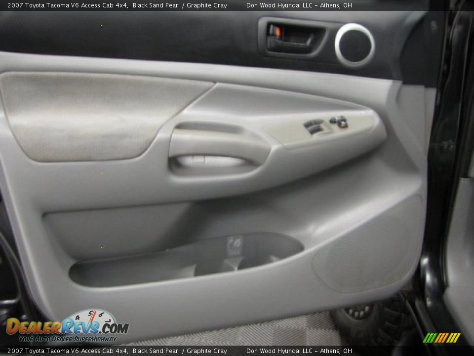 2007 Toyota Tacoma V6 Access Cab 4x4 Black Sand Pearl / Graphite Gray Photo #12