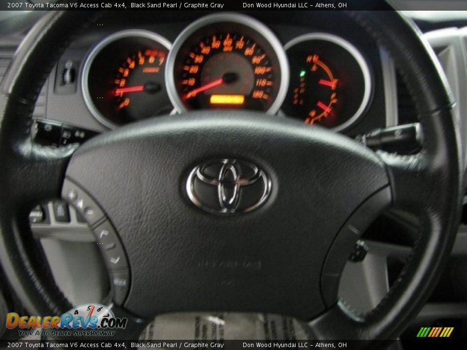 2007 Toyota Tacoma V6 Access Cab 4x4 Black Sand Pearl / Graphite Gray Photo #17