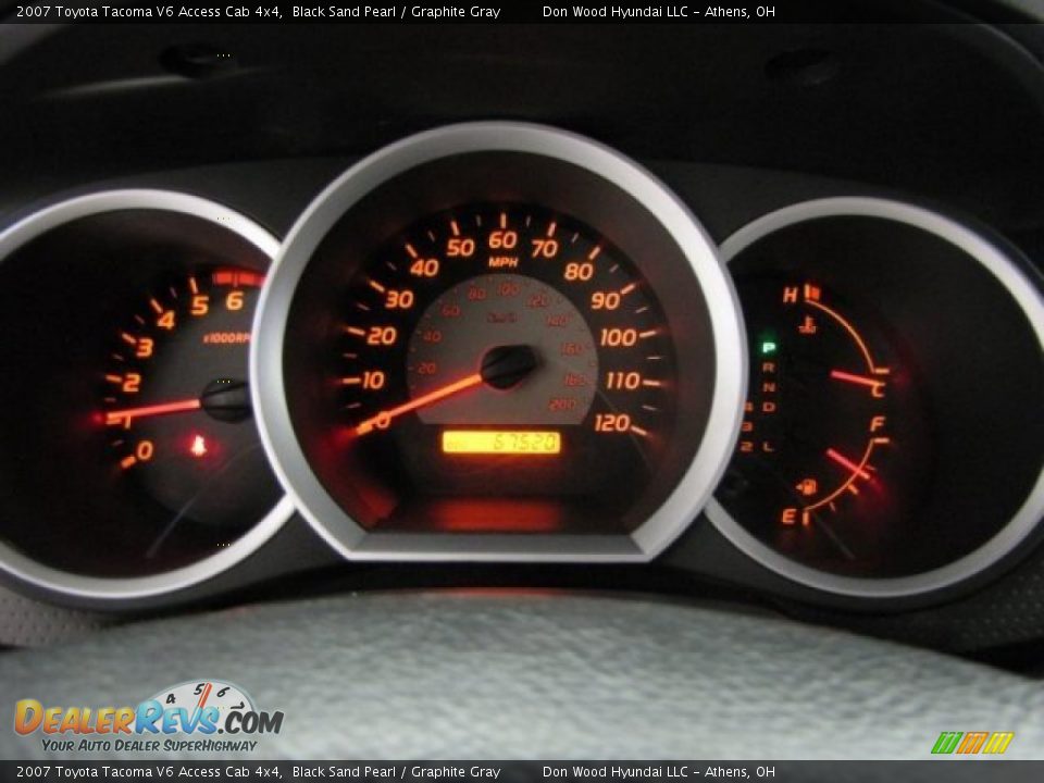 2007 Toyota Tacoma V6 Access Cab 4x4 Black Sand Pearl / Graphite Gray Photo #21
