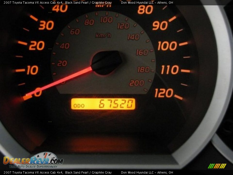 2007 Toyota Tacoma V6 Access Cab 4x4 Black Sand Pearl / Graphite Gray Photo #22