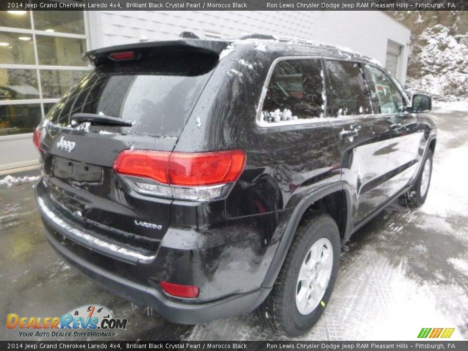 2014 Jeep Grand Cherokee Laredo 4x4 Brilliant Black Crystal Pearl / Morocco Black Photo #4