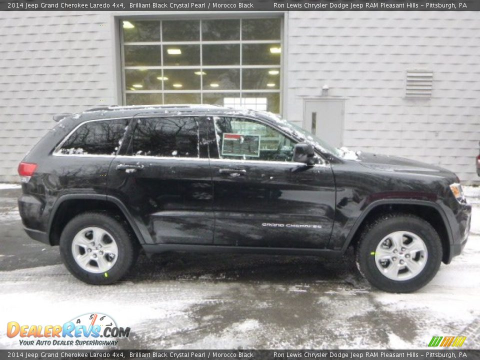 2014 Jeep Grand Cherokee Laredo 4x4 Brilliant Black Crystal Pearl / Morocco Black Photo #5