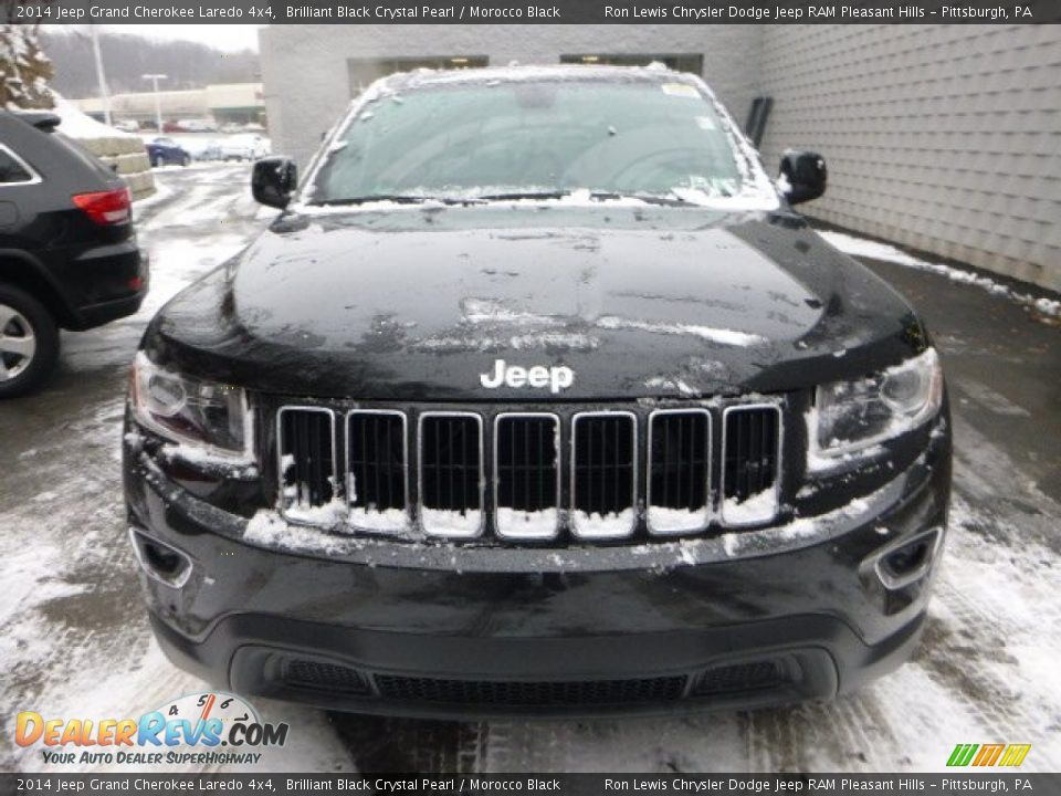 2014 Jeep Grand Cherokee Laredo 4x4 Brilliant Black Crystal Pearl / Morocco Black Photo #7