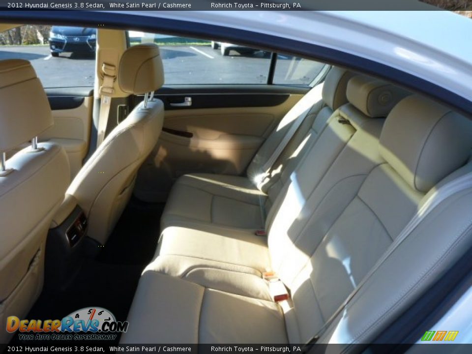 2012 Hyundai Genesis 3.8 Sedan White Satin Pearl / Cashmere Photo #5