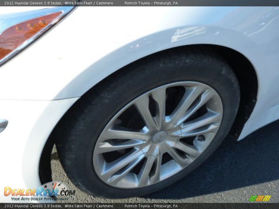 2012 Hyundai Genesis 3.8 Sedan White Satin Pearl / Cashmere Photo #8
