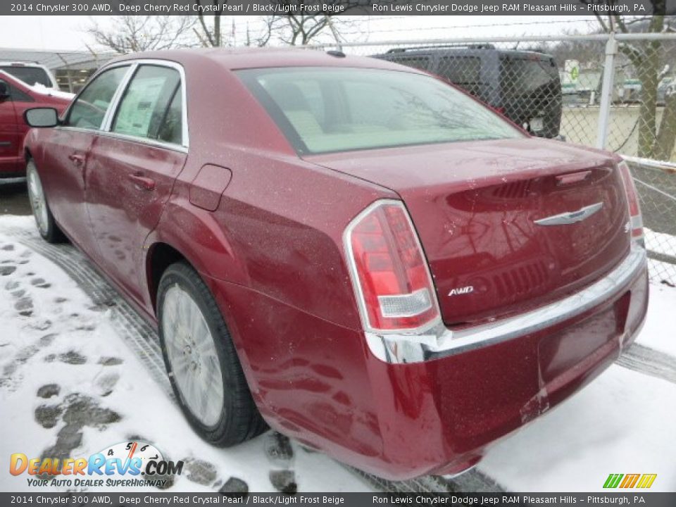 2014 Chrysler 300 AWD Deep Cherry Red Crystal Pearl / Black/Light Frost Beige Photo #2