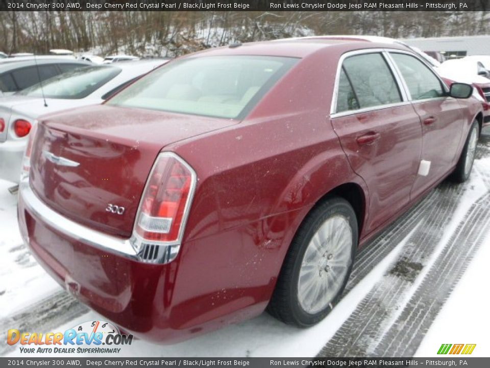 2014 Chrysler 300 AWD Deep Cherry Red Crystal Pearl / Black/Light Frost Beige Photo #3
