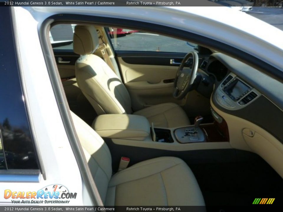 2012 Hyundai Genesis 3.8 Sedan White Satin Pearl / Cashmere Photo #13