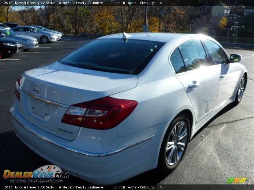 2012 Hyundai Genesis 3.8 Sedan White Satin Pearl / Cashmere Photo #15