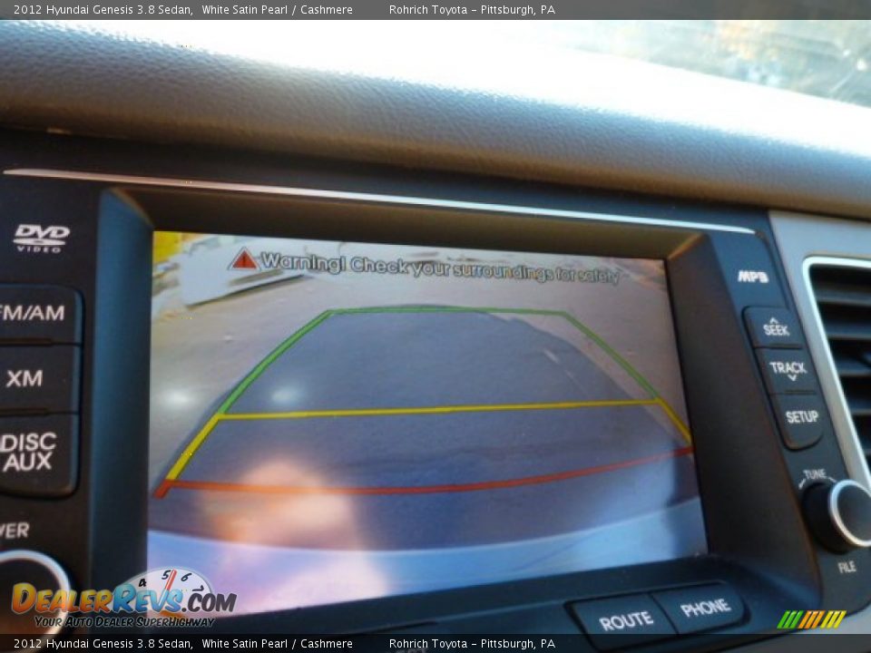 2012 Hyundai Genesis 3.8 Sedan White Satin Pearl / Cashmere Photo #21