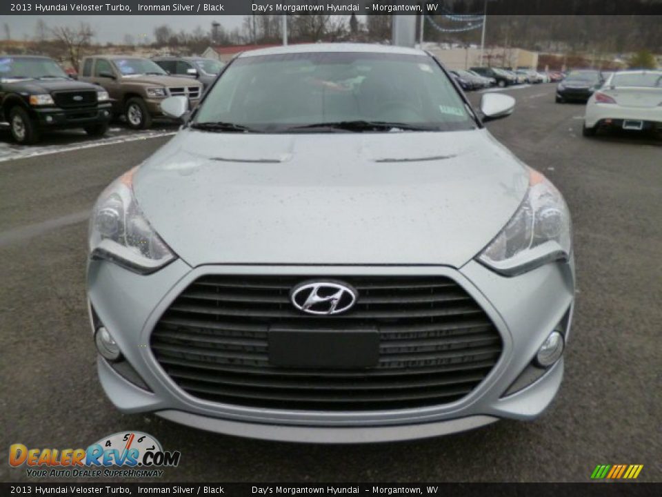 2013 Hyundai Veloster Turbo Ironman Silver / Black Photo #2