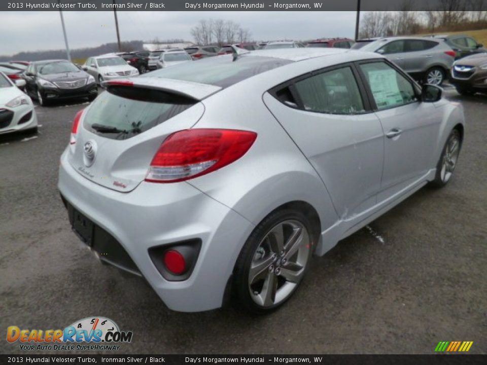 2013 Hyundai Veloster Turbo Ironman Silver / Black Photo #7