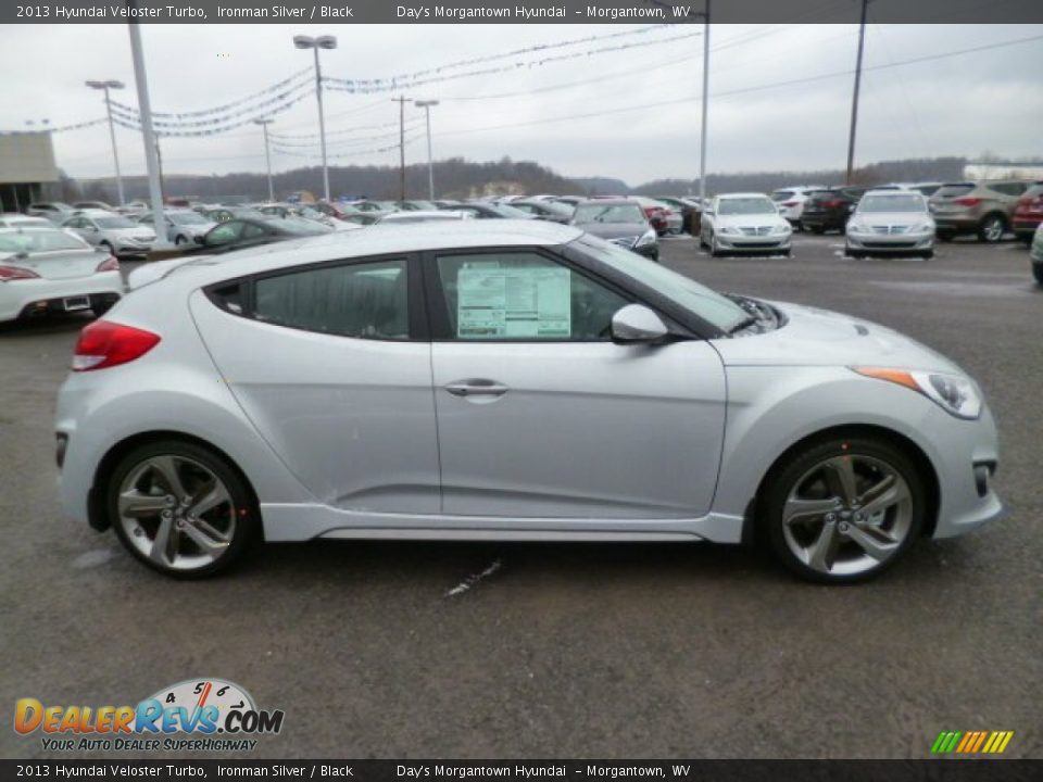 2013 Hyundai Veloster Turbo Ironman Silver / Black Photo #8