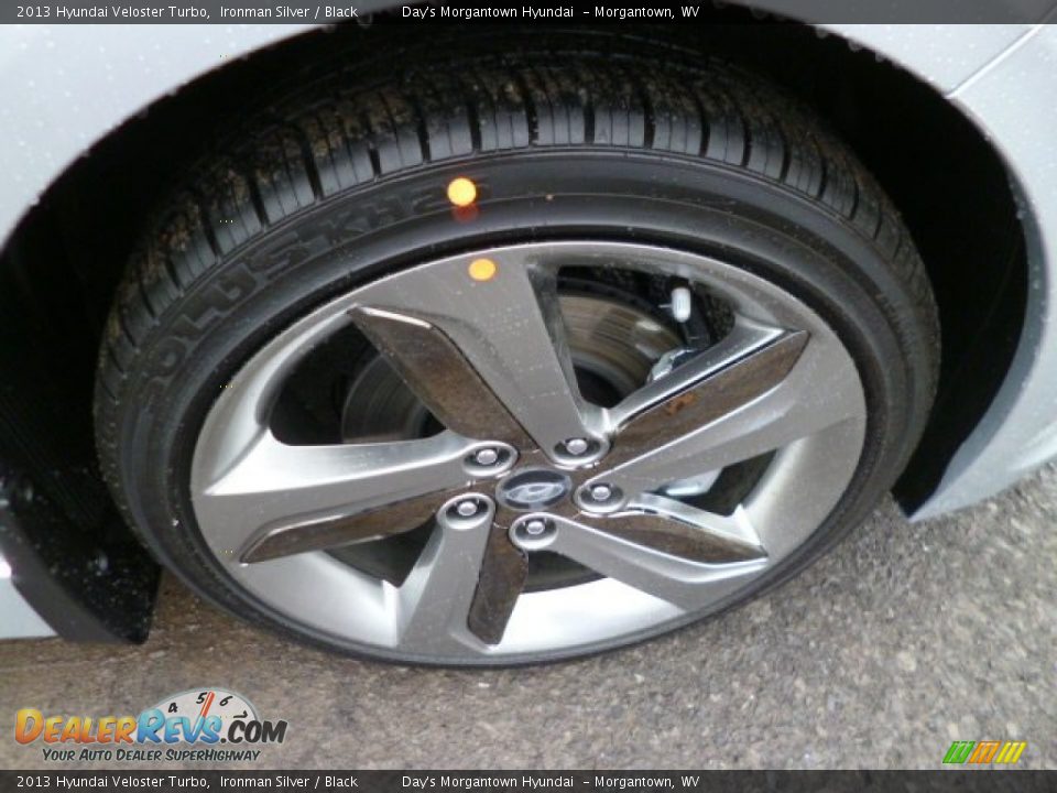 2013 Hyundai Veloster Turbo Ironman Silver / Black Photo #9