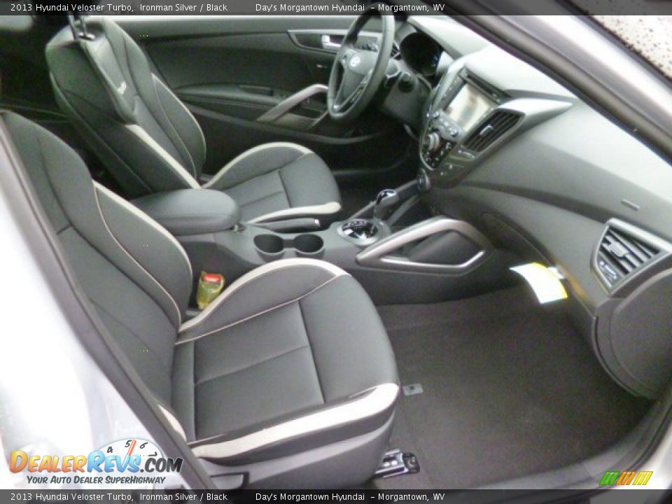2013 Hyundai Veloster Turbo Ironman Silver / Black Photo #10