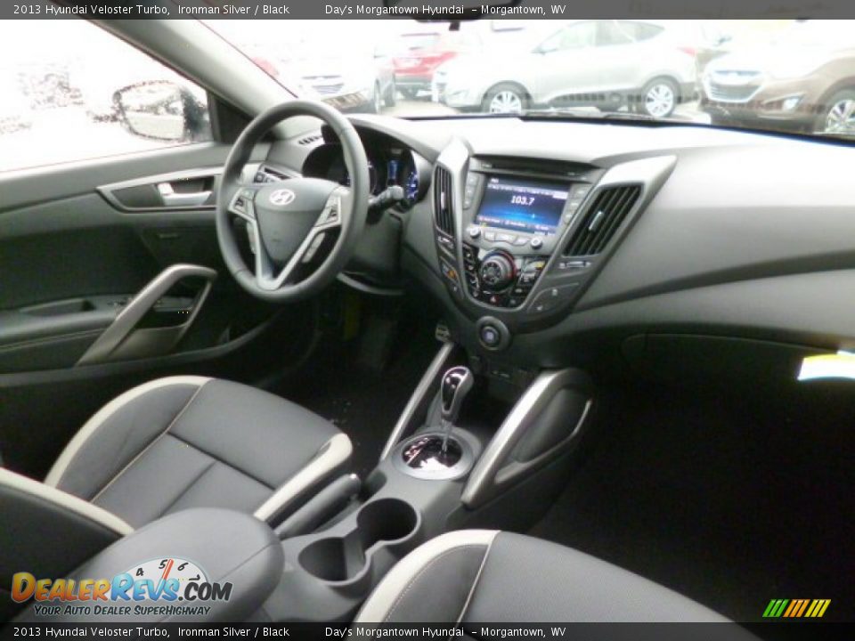 2013 Hyundai Veloster Turbo Ironman Silver / Black Photo #13