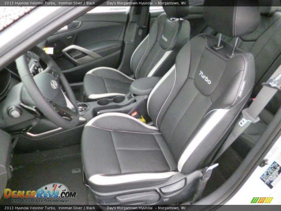 2013 Hyundai Veloster Turbo Ironman Silver / Black Photo #15
