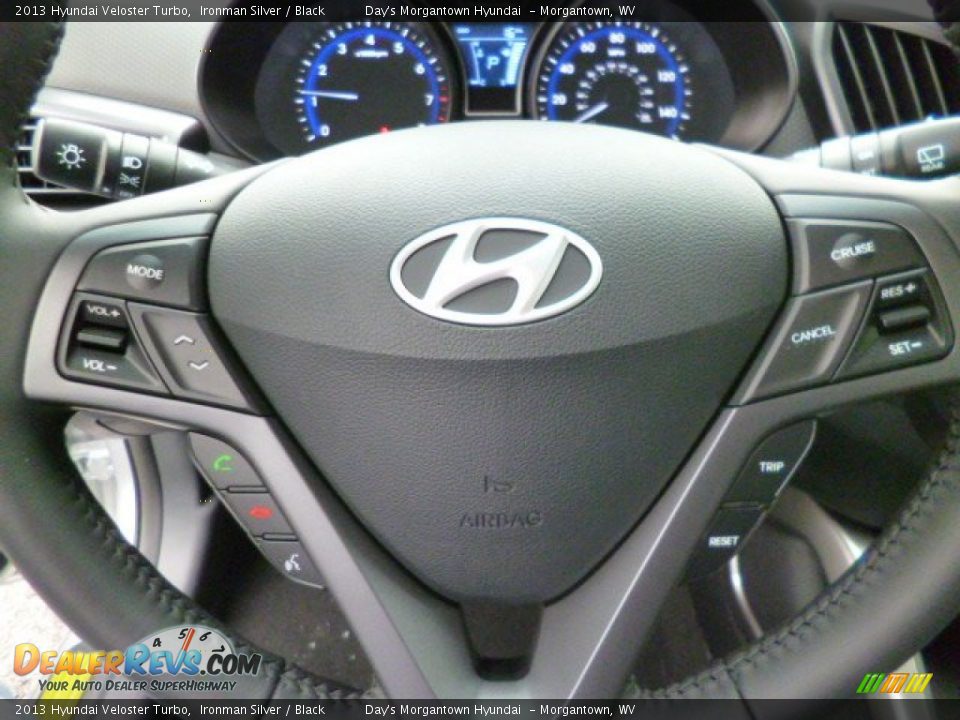 2013 Hyundai Veloster Turbo Ironman Silver / Black Photo #18