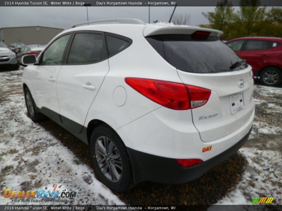 2014 Hyundai Tucson SE Winter White / Beige Photo #5