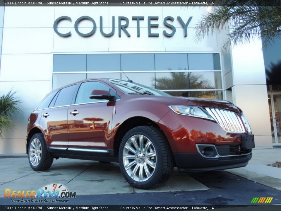 2014 Lincoln MKX FWD Sunset Metallic / Medium Light Stone Photo #1