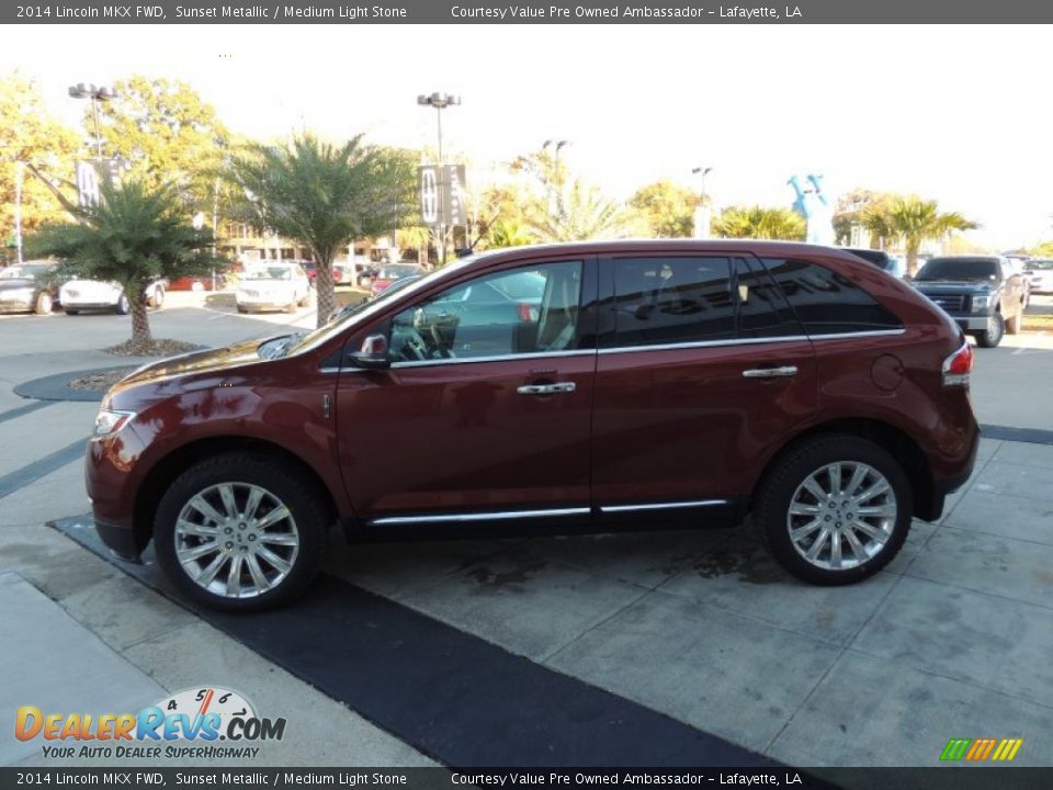 2014 Lincoln MKX FWD Sunset Metallic / Medium Light Stone Photo #3