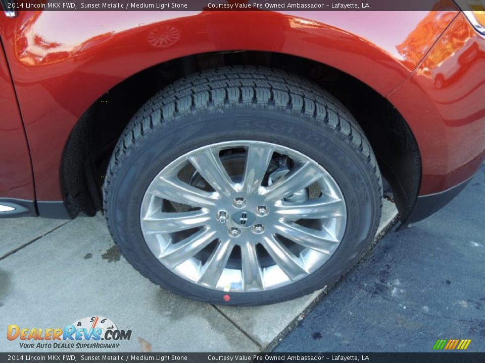 2014 Lincoln MKX FWD Sunset Metallic / Medium Light Stone Photo #10