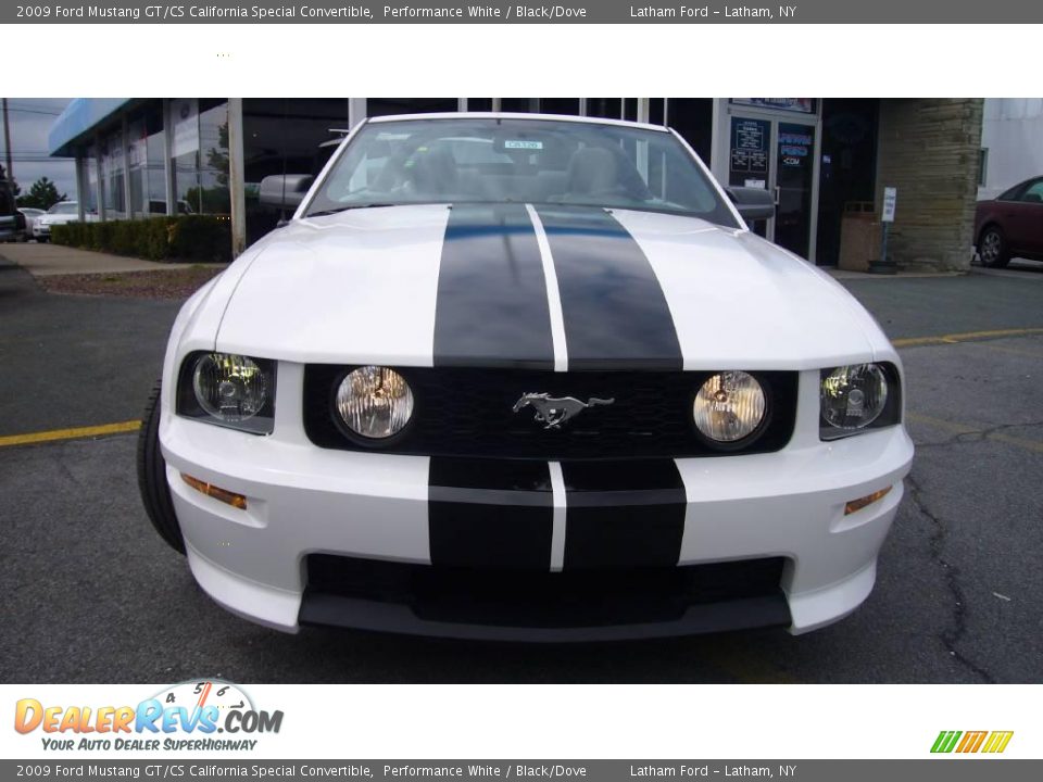 2009 Ford Mustang GT/CS California Special Convertible Performance White / Black/Dove Photo #3