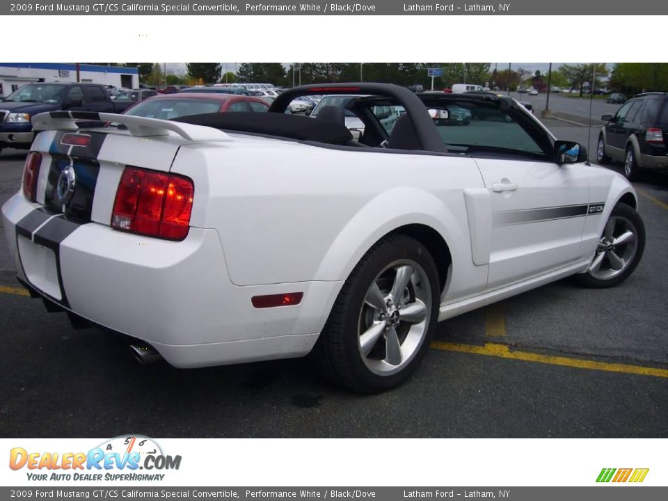 2009 Ford Mustang GT/CS California Special Convertible Performance White / Black/Dove Photo #6