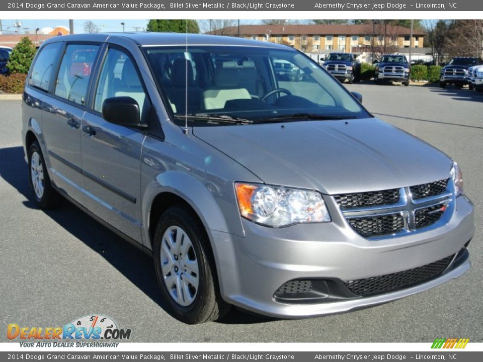 2014 Dodge Grand Caravan American Value Package Billet Silver Metallic / Black/Light Graystone Photo #2