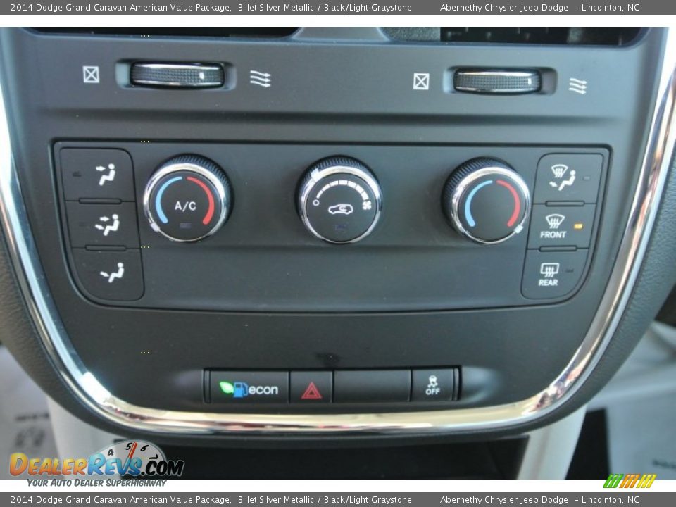2014 Dodge Grand Caravan American Value Package Billet Silver Metallic / Black/Light Graystone Photo #10