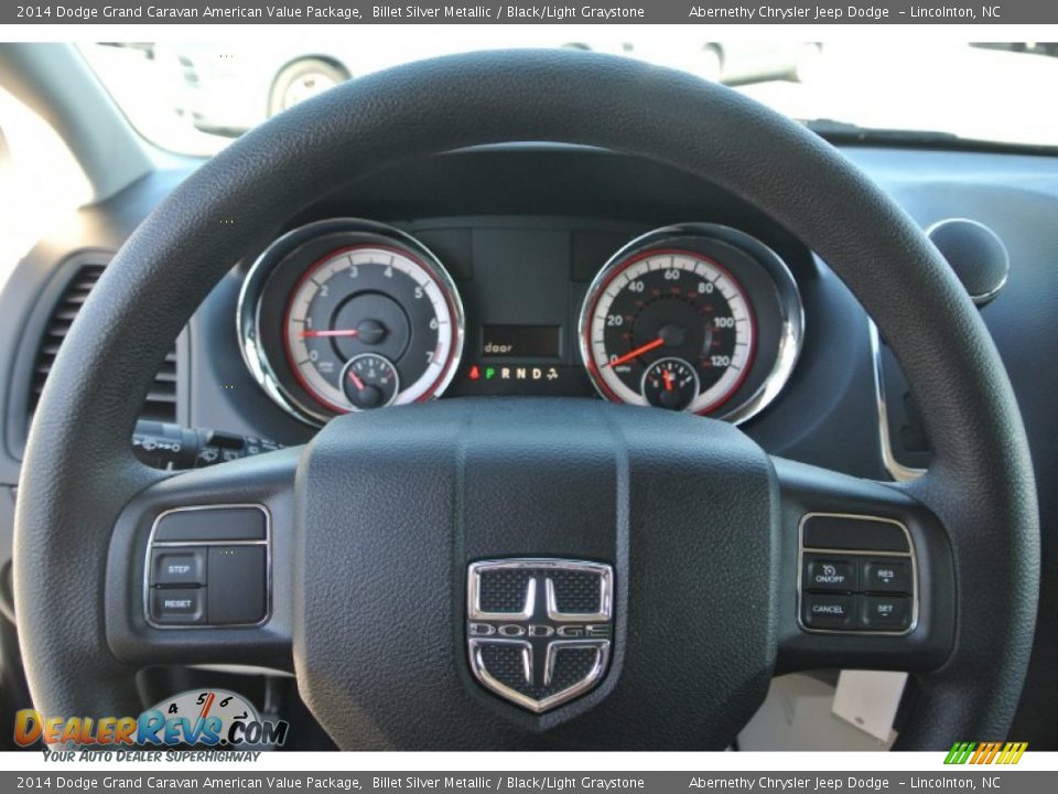 2014 Dodge Grand Caravan American Value Package Billet Silver Metallic / Black/Light Graystone Photo #12