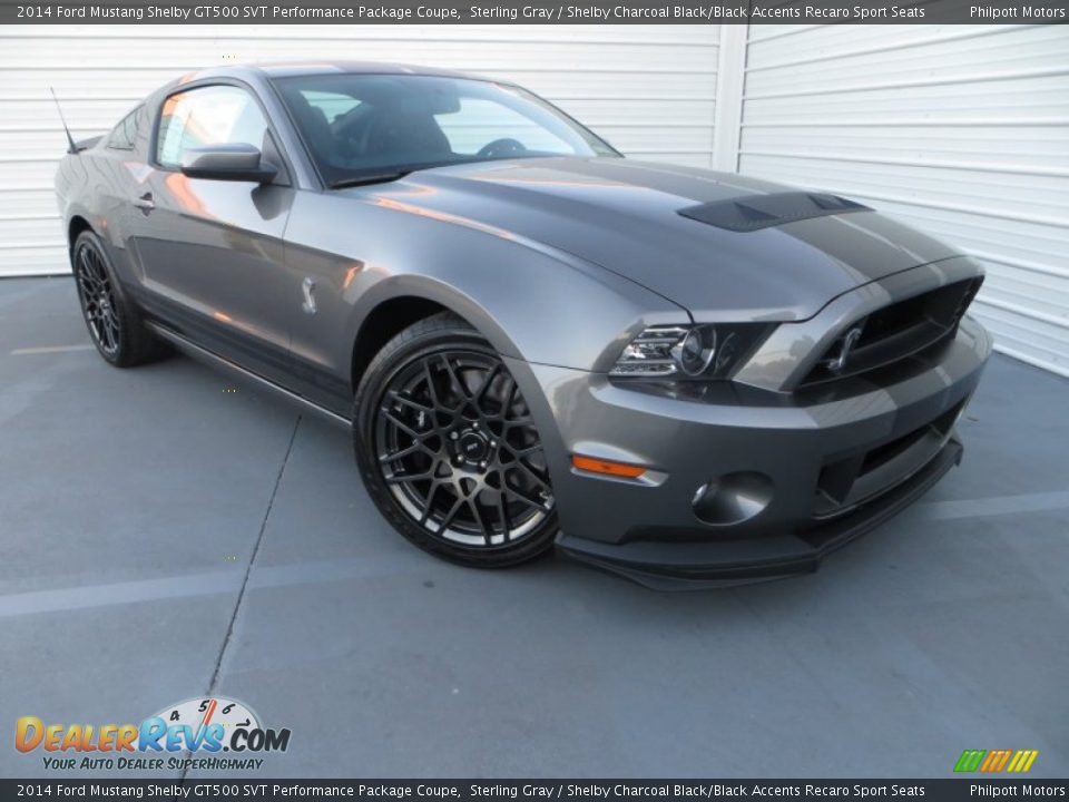 2014 Ford Mustang Shelby GT500 SVT Performance Package Coupe Sterling Gray / Shelby Charcoal Black/Black Accents Recaro Sport Seats Photo #1