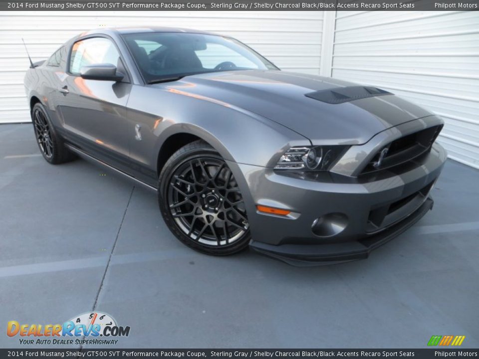 Front 3/4 View of 2014 Ford Mustang Shelby GT500 SVT Performance Package Coupe Photo #2