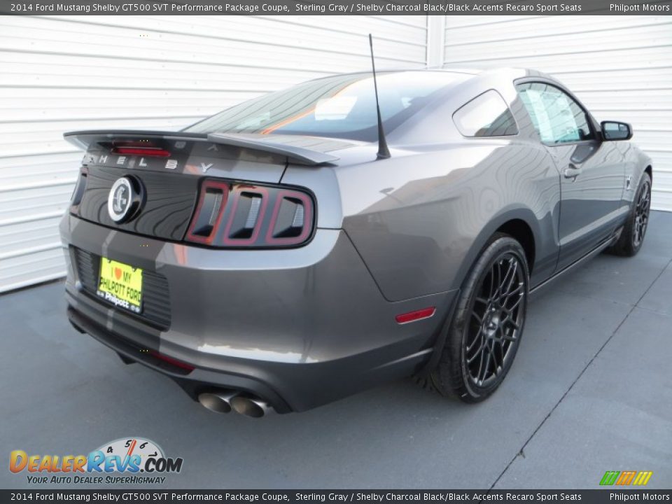 2014 Ford Mustang Shelby GT500 SVT Performance Package Coupe Sterling Gray / Shelby Charcoal Black/Black Accents Recaro Sport Seats Photo #4