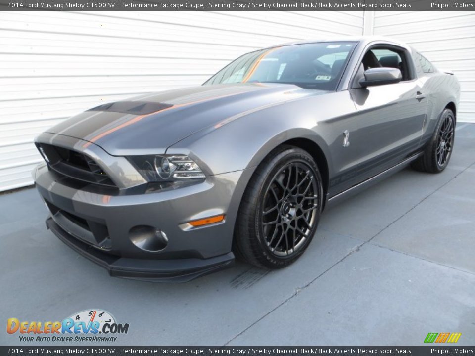 Front 3/4 View of 2014 Ford Mustang Shelby GT500 SVT Performance Package Coupe Photo #7
