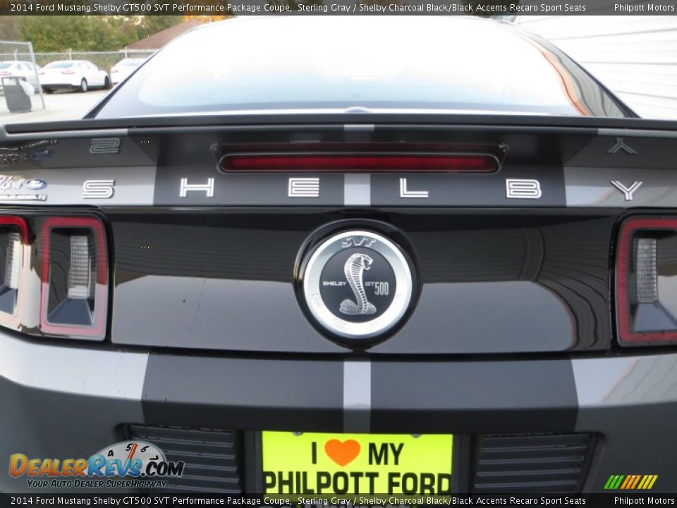 2014 Ford Mustang Shelby GT500 SVT Performance Package Coupe Sterling Gray / Shelby Charcoal Black/Black Accents Recaro Sport Seats Photo #16