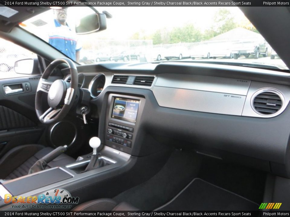 2014 Ford Mustang Shelby GT500 SVT Performance Package Coupe Sterling Gray / Shelby Charcoal Black/Black Accents Recaro Sport Seats Photo #22