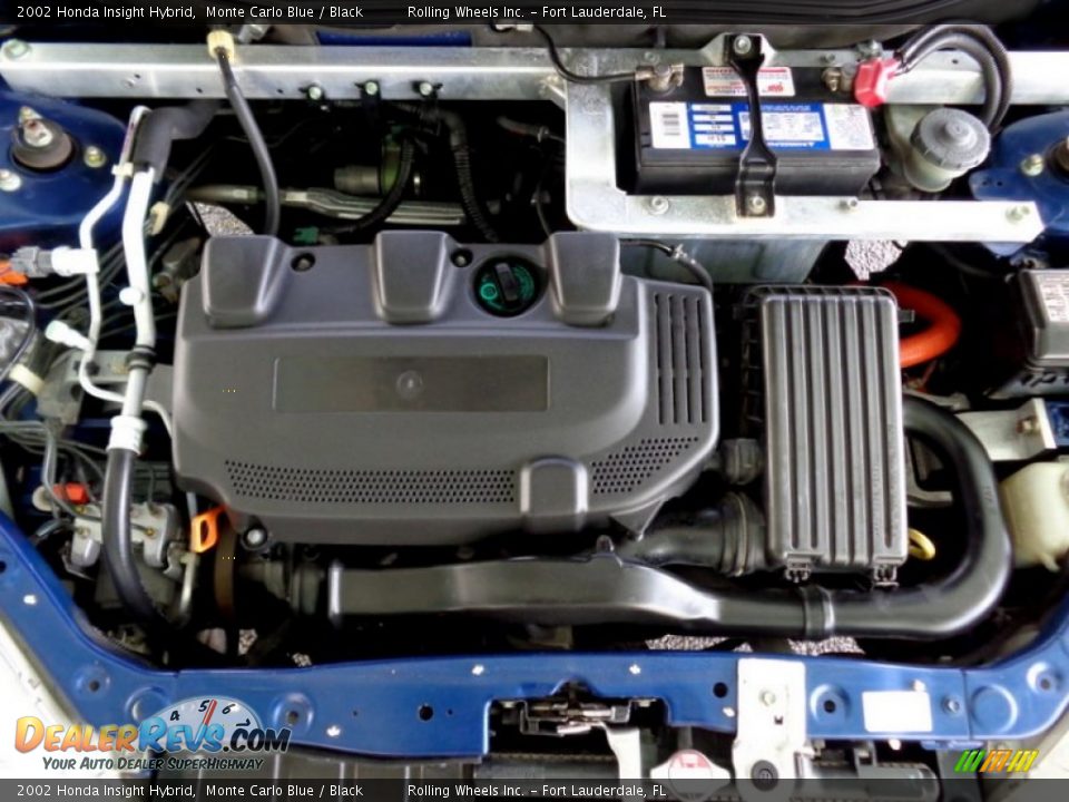 2002 Honda Insight Hybrid 1.0 Liter IMA SOHC 12-Valve VVT 3 Cylinder Gasoline/Electric Hybrid Engine Photo #10
