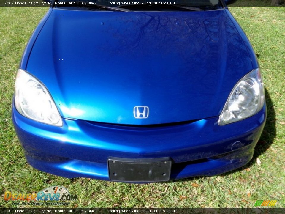 2002 Honda Insight Hybrid Monte Carlo Blue / Black Photo #19