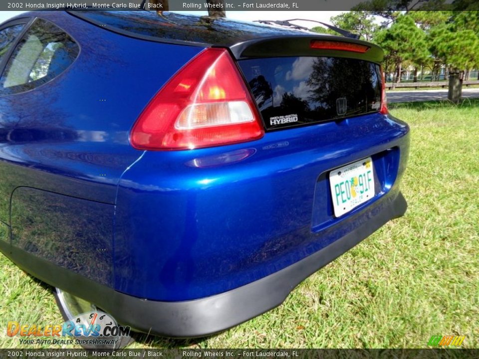 2002 Honda Insight Hybrid Monte Carlo Blue / Black Photo #31