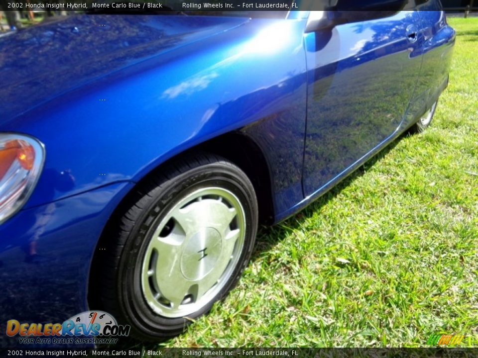 2002 Honda Insight Hybrid Monte Carlo Blue / Black Photo #33