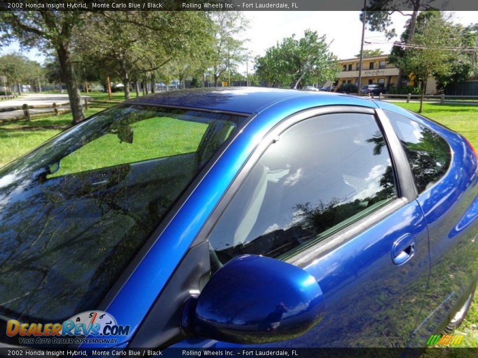 2002 Honda Insight Hybrid Monte Carlo Blue / Black Photo #34