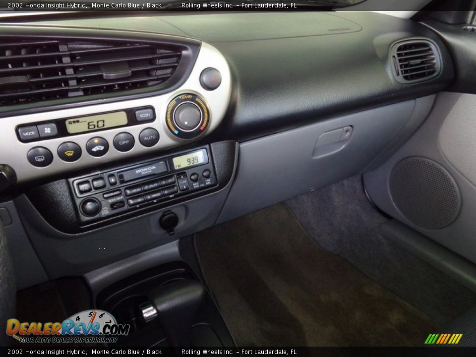 2002 Honda Insight Hybrid Monte Carlo Blue / Black Photo #35